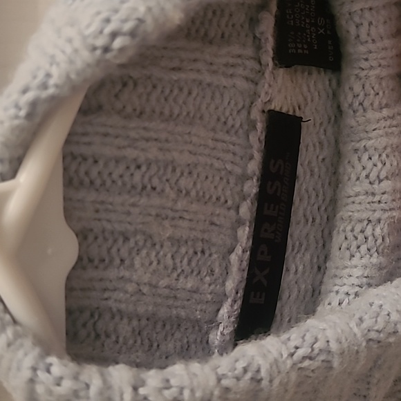 Express Baby Blue Turtle Neck Sweater - Picture 2 of 5